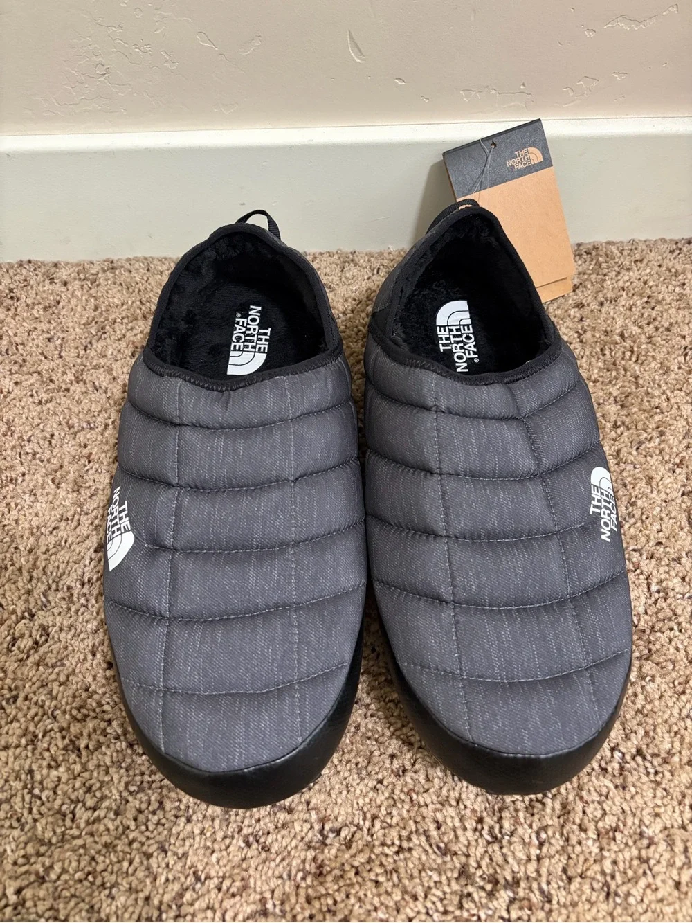 The North Face Men’s THERMOBALL™ Traction Mules V, Grey, Size 12, New with Tags